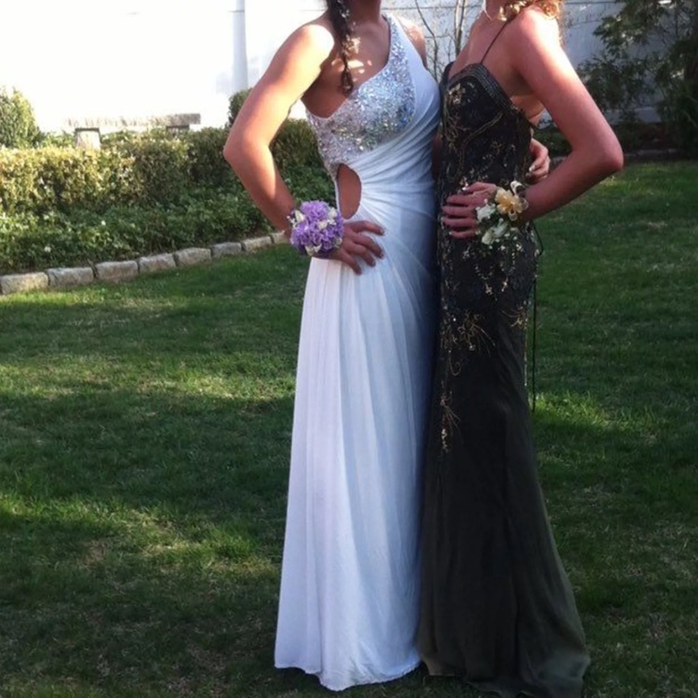 White prom dress